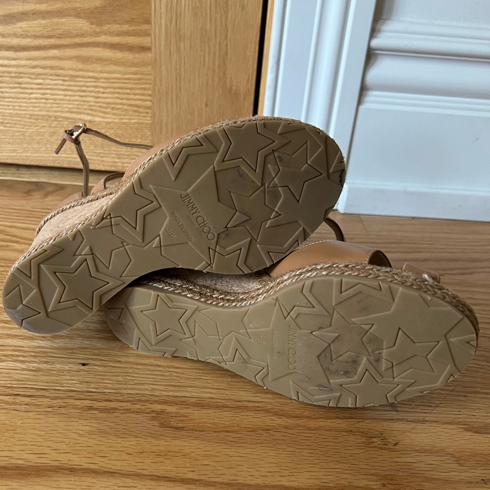 Jimmy Choo Tan Wedges - Picture 7 of 9